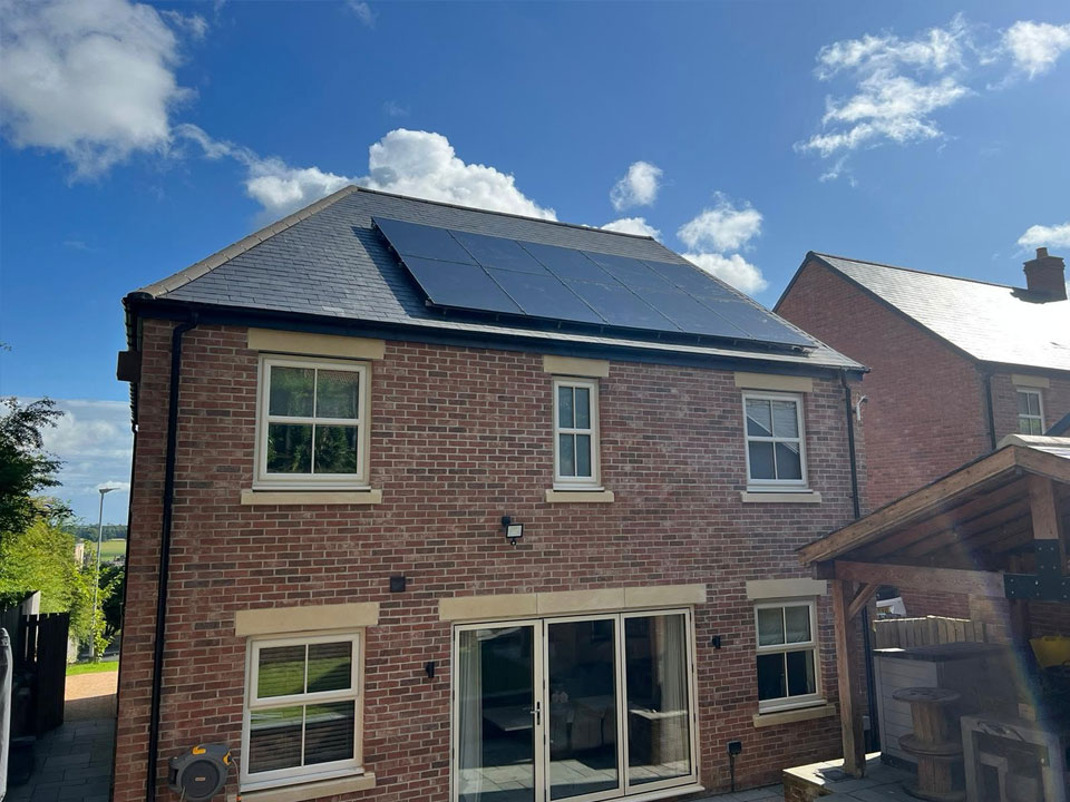 Pickard Electricals solar panels on detached house